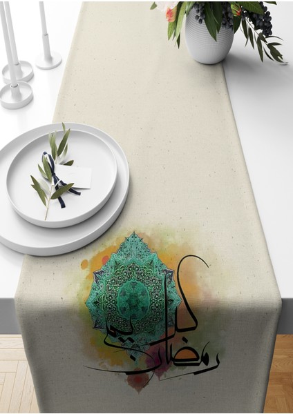 Ramazan Serisi 140X40 cm Dijital Baskılı Runner (Ramadan)