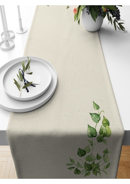 Flower Serisi 140X40 cm Dijital Baskılı Runner