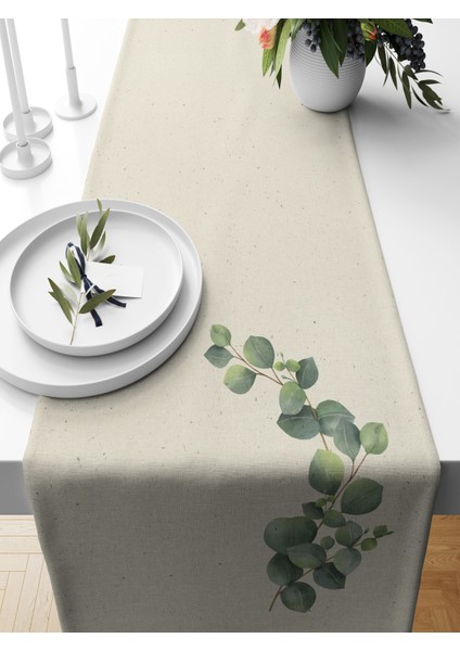 Flower Serisi 140X40 cm Dijital Baskılı Runner