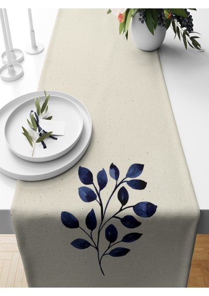 Flower Serisi 140X40 cm Dijital Baskılı Runner