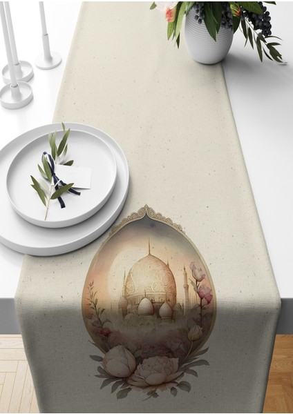 Ramazan Serisi 140X40 cm Dijital Baskılı Runner (Ramadan)