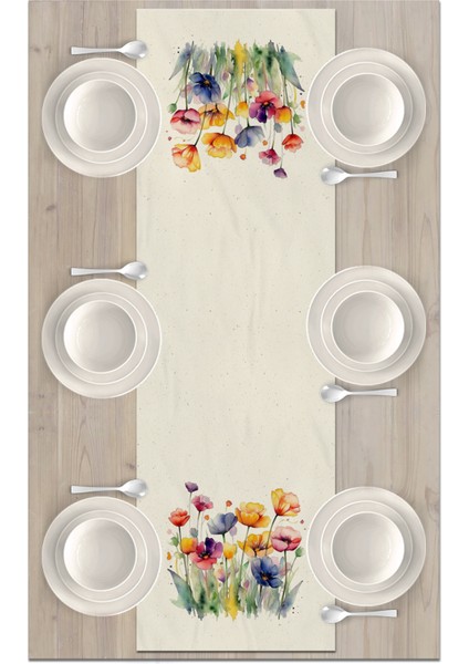 Flower Serisi 140X40 cm Dijital Baskılı Runner fiyatları
