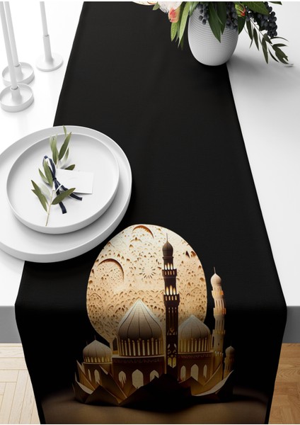 Ramazan Serisi 140X40 cm Dijital Baskılı Runner (Ramadan)
