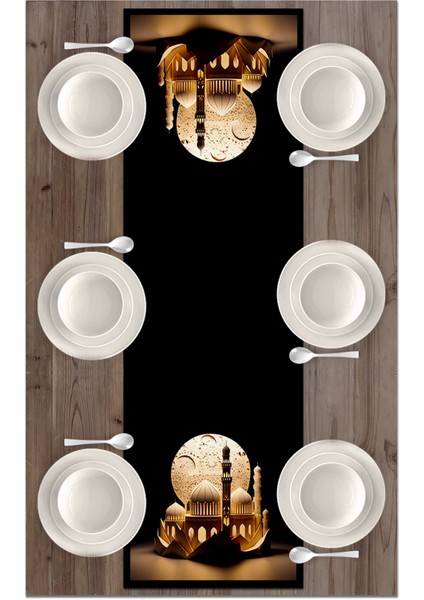 Ramazan Serisi 140X40 cm Dijital Baskılı Runner (Ramadan)