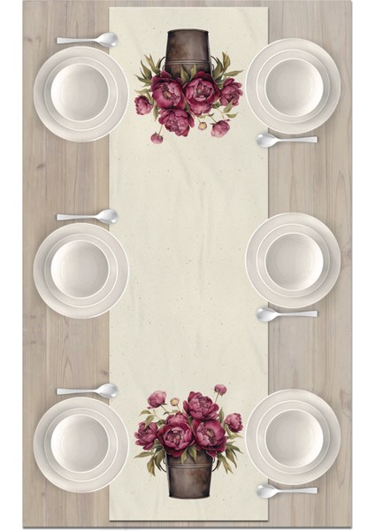 Flower Serisi 140X40 cm Dijital Baskılı Runner fiyatları