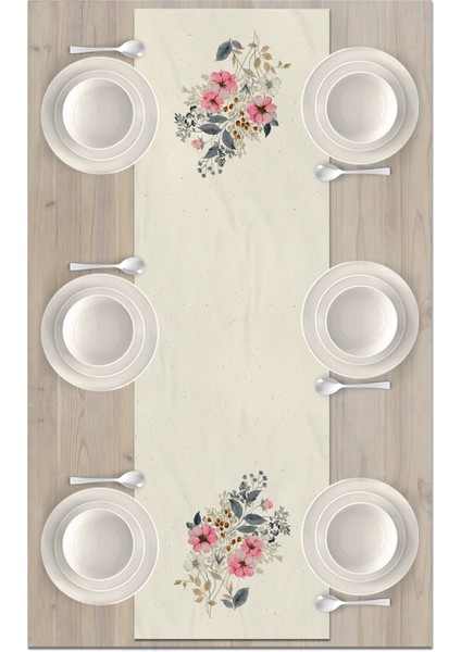 Flower Serisi 140X40 cm Dijital Baskılı Runner fiyatları