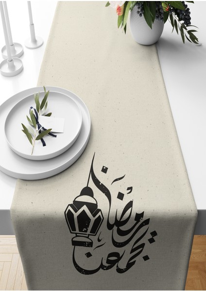 Ramazan Serisi 140X40 cm Dijital Baskılı Runner (Ramadan)