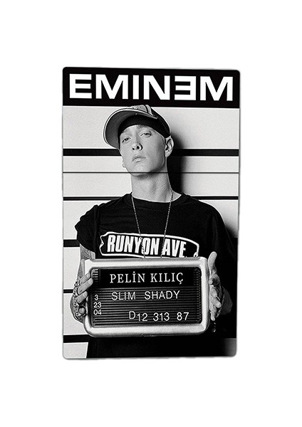 Eminem Baskılı Tabaka Kişiye Özel Isimli Sigara Kutusu Tabakası Standart Boy