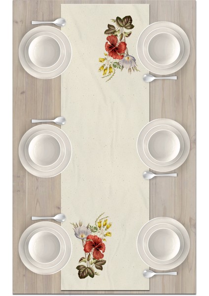 Flower Serisi 140X40 cm Dijital Baskılı Runner fiyatları