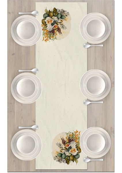 Flower Serisi 140X40 cm Dijital Baskılı Runner fiyatları