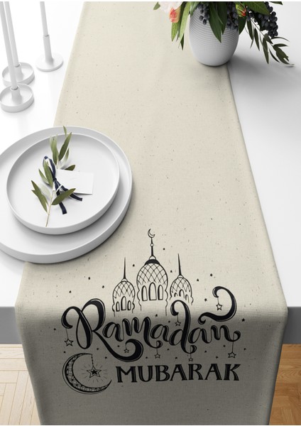 Ramazan Serisi 140X40 cm Dijital Baskılı Runner (Ramadan)