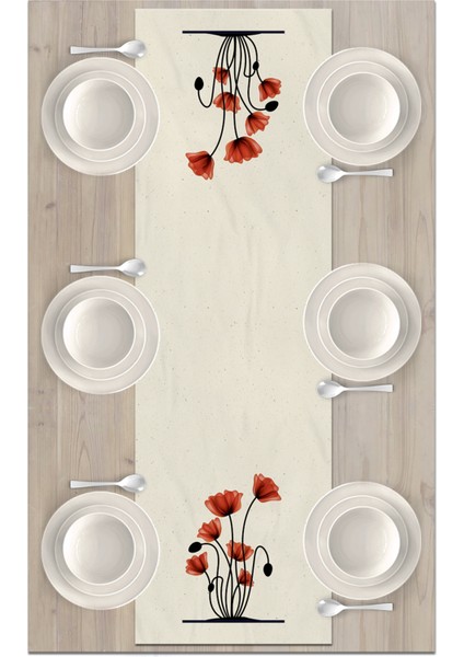 Flower Serisi 140X40 cm Dijital Baskılı Runner fiyatları