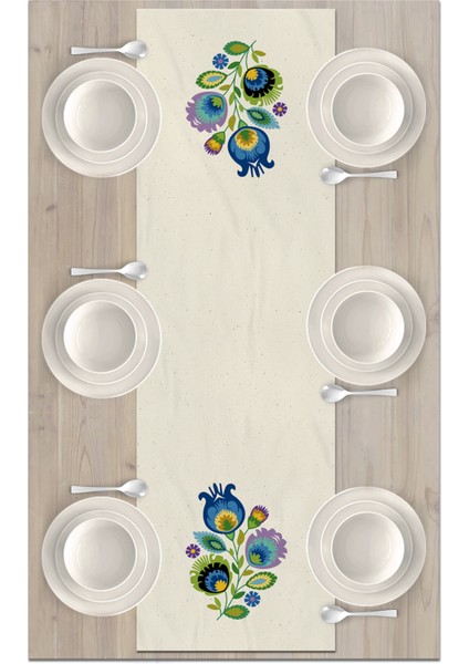 Flower Serisi 140X40 cm Dijital Baskılı Runner fiyatları