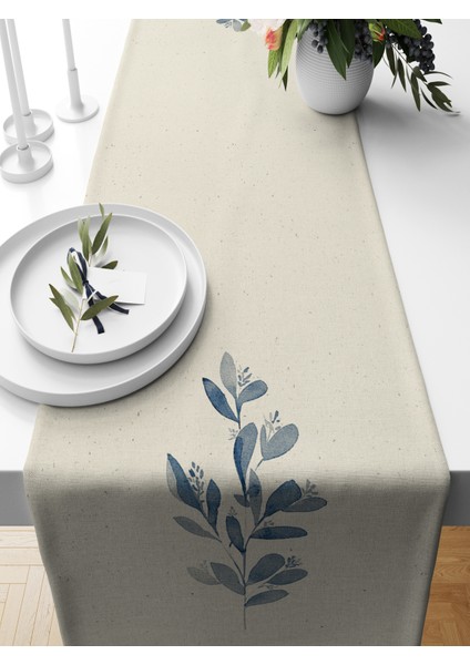 Flower Serisi 140X40 cm Dijital Baskılı Runner