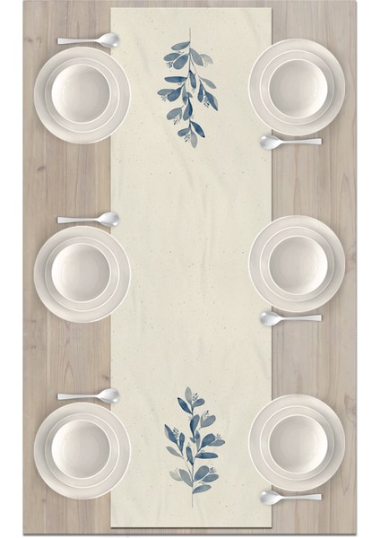 Flower Serisi 140X40 cm Dijital Baskılı Runner