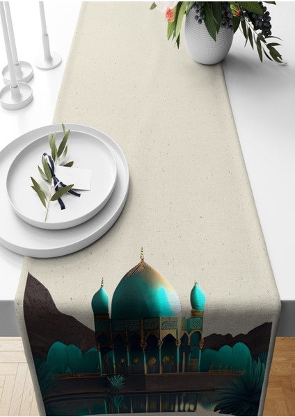 Ramazan Serisi 140X40 cm Dijital Baskılı Runner (Ramadan)
