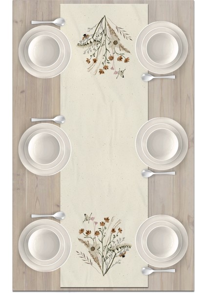Flower Serisi 140X40 cm Dijital Baskılı Runner fiyatları