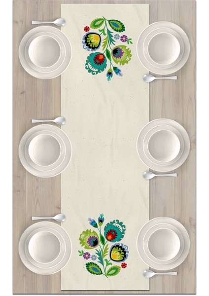 Flower Serisi 140X40 cm Dijital Baskılı Runner fiyatları