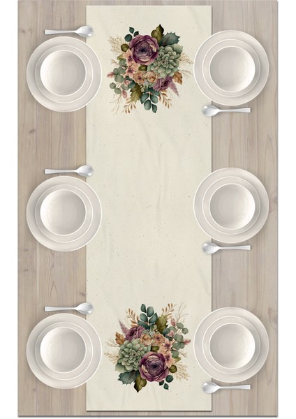 Flower Serisi 140X40 cm Dijital Baskılı Runner fiyatları