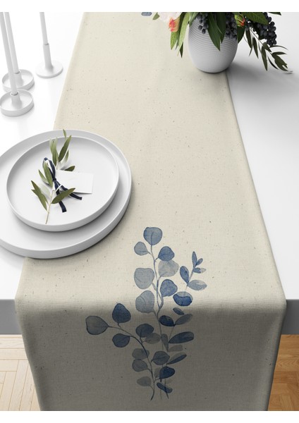 Flower Serisi 140X40 cm Dijital Baskılı Runner
