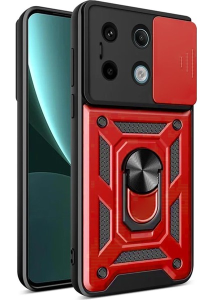 Xiaomi Redmi Note 13 4g Kılıf Impact Resistant Kırmızı