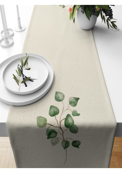 Flower Serisi 140X40 cm Dijital Baskılı Runner