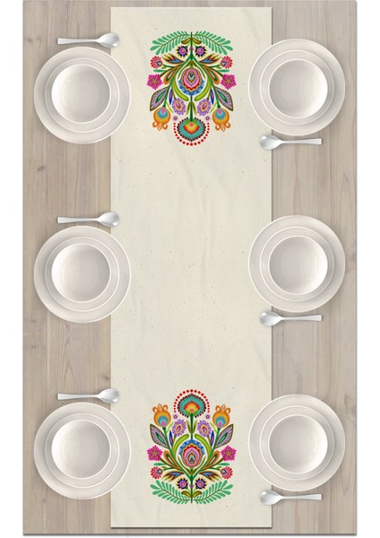 Flower Serisi 140X40 cm Dijital Baskılı Runner fiyatları