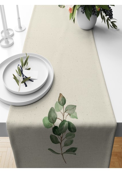 Flower Serisi 140X40 cm Dijital Baskılı Runner