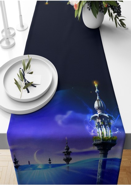 Ramazan Serisi 140X40 cm Dijital Baskılı Runner (Ramadan)