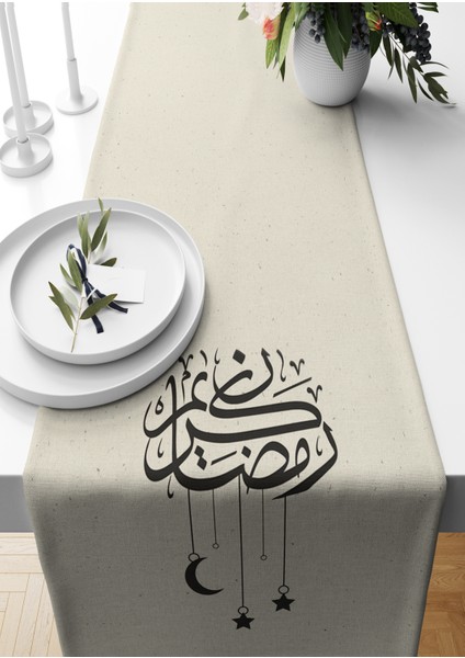 Ramazan Serisi 140X40 cm Dijital Baskılı Runner (Ramadan)
