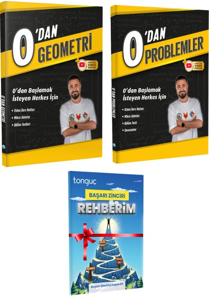0'dan Geometri - 0'dan Problemler - Başarı Zinciri Rehberim 3'lü Set