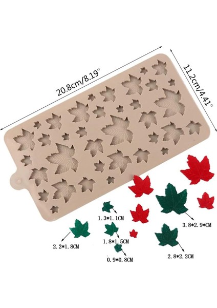 Silikon Çikolata Şeker Hamuru Epoksi ve Reçine Kalıbı Yapraklar indirimleri