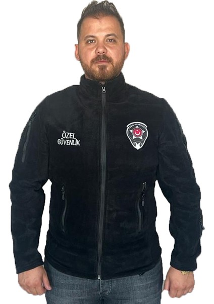 Özel Güvenlik Tactical Polar Ceket Kışlık Siyah