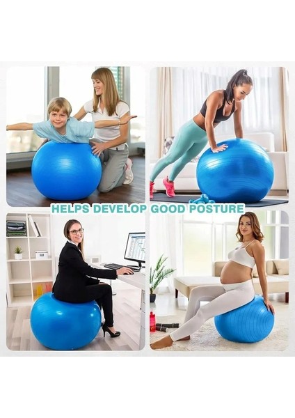 Ckspor 10 mm Pilates Matı 55 cm Fitilli Pilates Topu + Sünger Saplı Direnç Lastiği Seti indirimleri