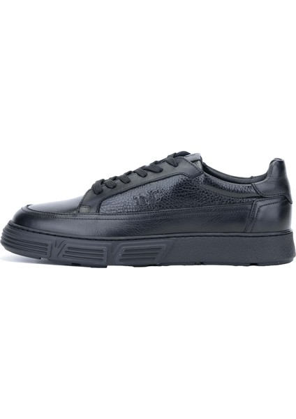 Erkek Hakiki Deri Siyah Sneakers & Spor Ayakkabı 233 4610 Erk Ayk Y24 Sıyah