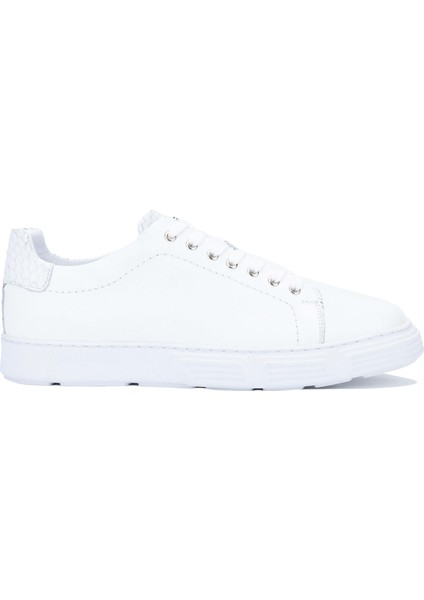 Erkek Hakiki Deri Beyaz Sneakers & Spor Ayakkabı 233 4613 Erk Ayk Y24 Byz Dr/yln