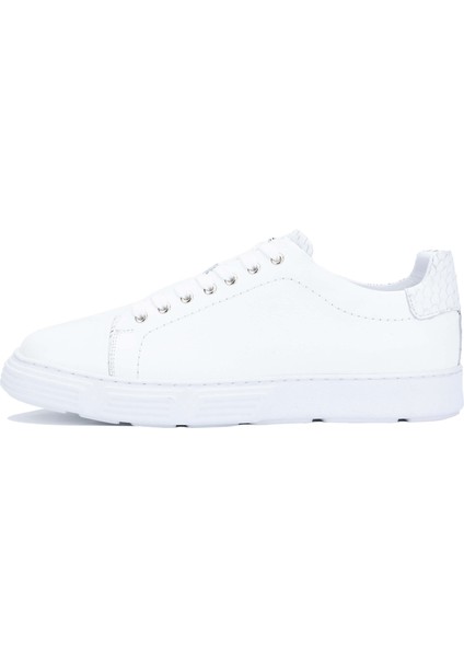 Erkek Hakiki Deri Beyaz Sneakers & Spor Ayakkabı 233 4613 Erk Ayk Y24 Byz Dr/yln
