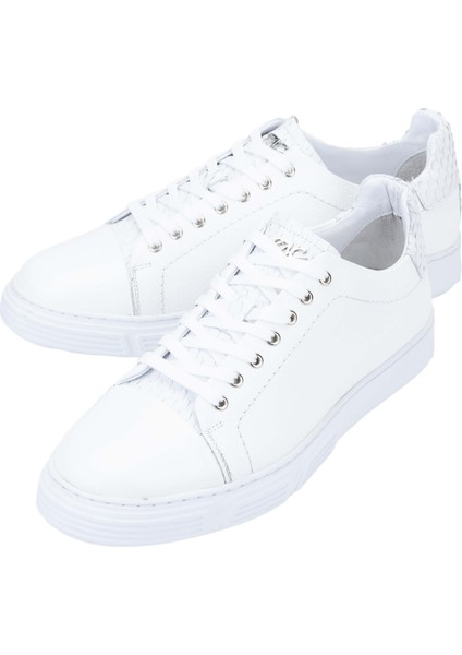Erkek Hakiki Deri Beyaz Sneakers & Spor Ayakkabı 233 4613 Erk Ayk Y24 Byz Dr/yln
