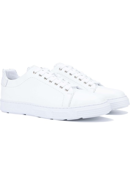 Erkek Hakiki Deri Beyaz Sneakers & Spor Ayakkabı 233 4613 Erk Ayk Y24 Byz Dr/yln