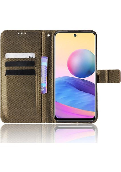 Xiaomi Redmi Not 10 5g Manyetik Cüzdan Kapak Kickstand Kart (Yurt Dışından)
