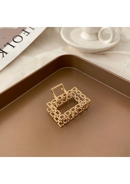 Moda Vintage Hollow Geometrik Metal Saç Pençeleri Vintage Saç Klipleri Kadın Kızlar Kafa Bandı Tokalar Moda Saç Aksesuarı (Yurt Dışından) modelleri