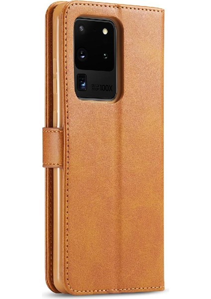 Samsung Galaxy S20 Ultra Tutucu Kart Yuvaları ile Cüzdan Buzağı Flip (Yurt Dışından) modelleri