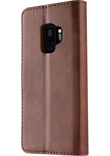 Samsung Galaxy S9 Kart Yuvaları Cüzdan Tutucu Buzağı Doku ile (Yurt Dışından) modelleri
