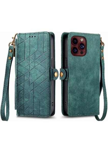 IPhone 15 Için Flip Case Pro Max Basit Iş Kapak Kapak Darbeye (Yurt Dışından)