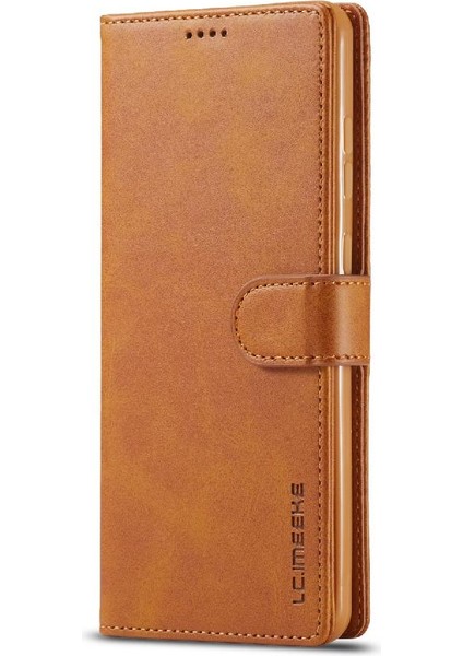 Tutucu ile Samsung Galaxy S20 Buzağı Doku Yatay Flip Case (Yurt Dışından)