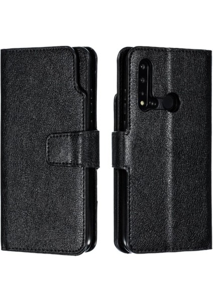 Huawei P20 Lite 9 Kart Yuvaları Için Kılıf Pu Deri Kickstand Cüzdan Manyetik (Yurt Dışından)