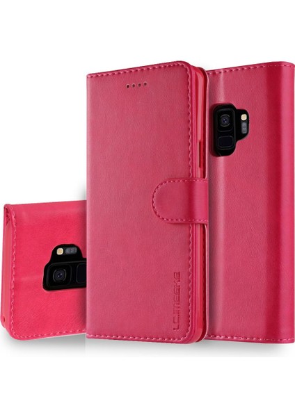 Samsung Galaxy S9 Kart Yuvaları Cüzdan Tutucu Buzağı Doku ile (Yurt Dışından) modelleri