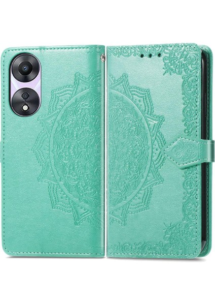 Oppo A58 5g Darbeye Dayanıklı Zarif Desen Basit Iş Çevirme Için Kılıf (Yurt Dışından)
