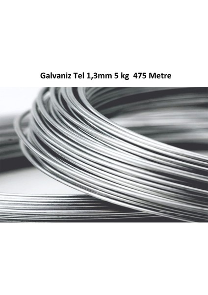 Platin Hırdavat Galvaniz Tel 1,3mm 5 kg ( 475 Metre )