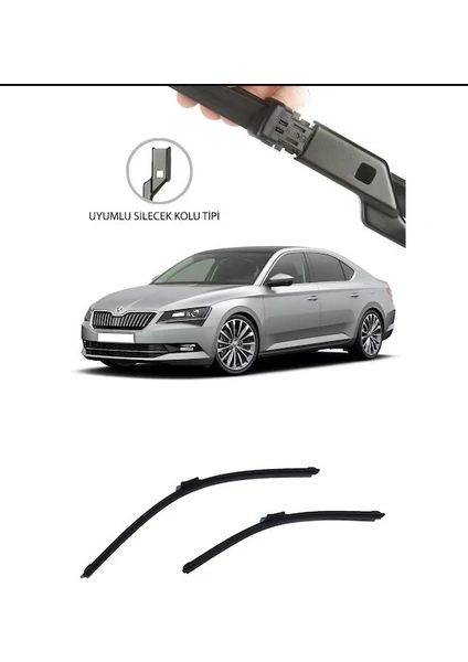 Skoda SuperB 2015 ve Sonrası Uyumlu Ön Takım Silecek